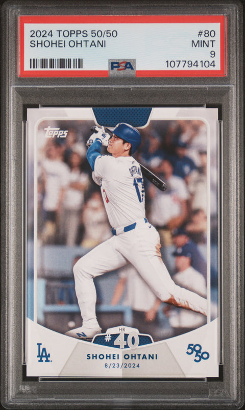 2024 Topps 50/50 Shohei Ohtani #80 Shohei Ohtani PSA 9