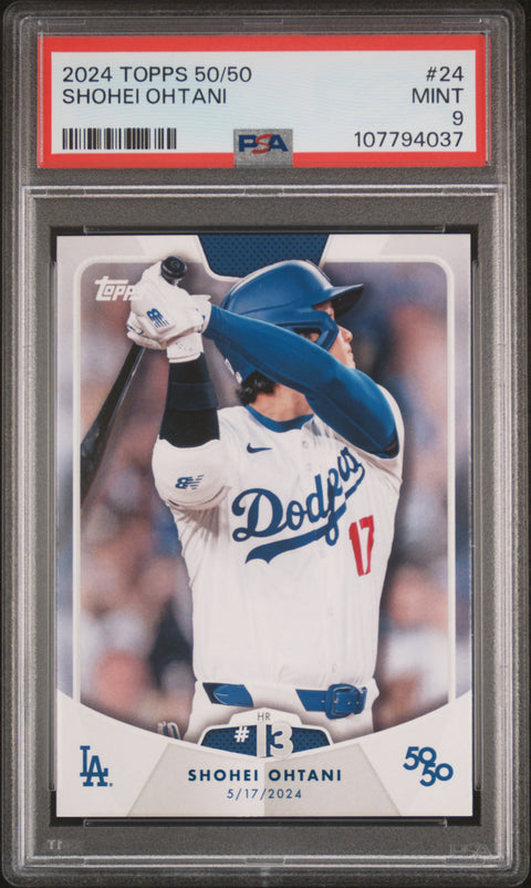2024 Topps 50/50 Shohei Ohtani #24 Shohei Ohtani PSA 9