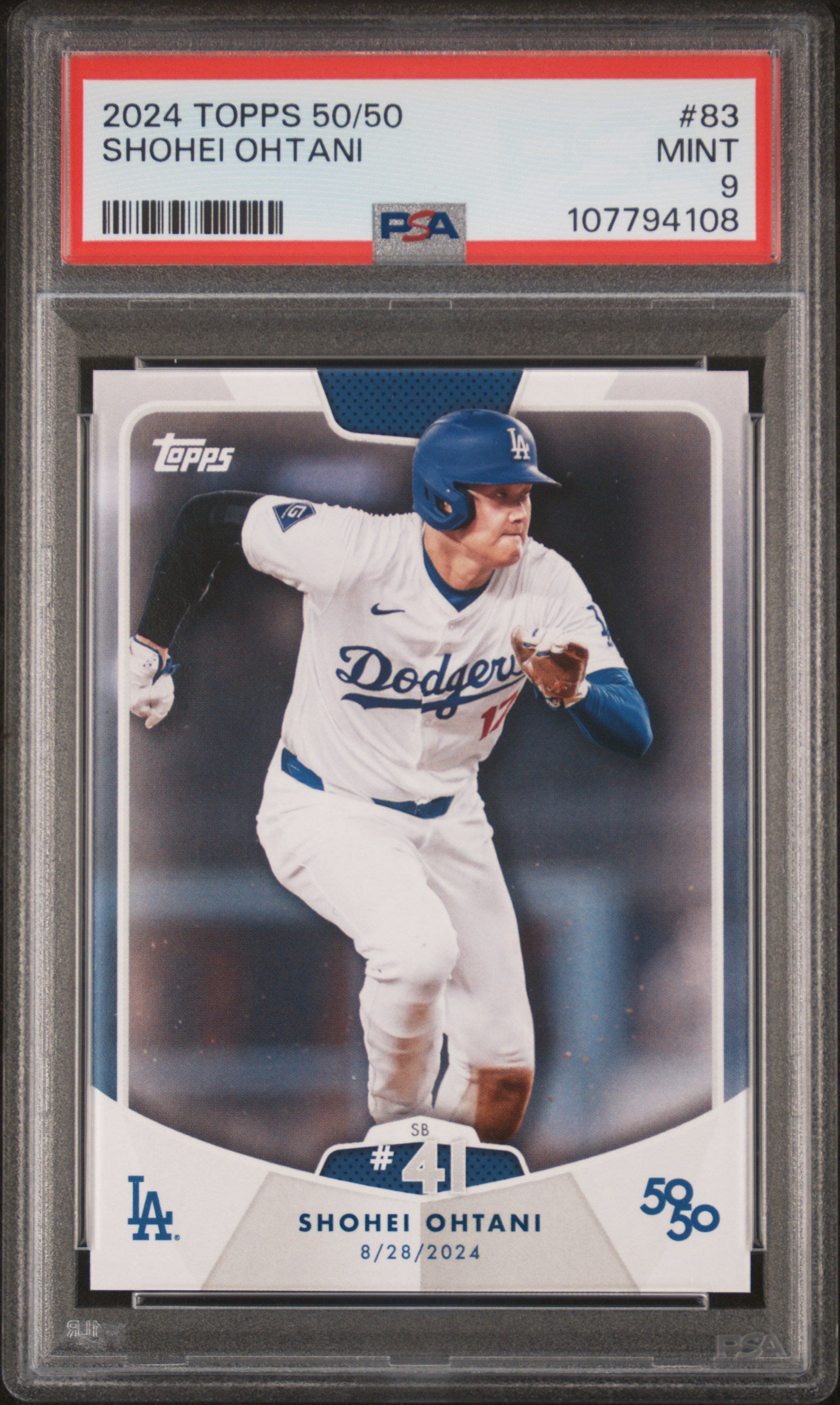 2024 Topps 50/50 Shohei Ohtani #83 Shohei Ohtani PSA 9