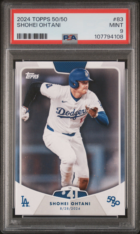 2024 Topps 50/50 Shohei Ohtani #83 Shohei Ohtani PSA 9