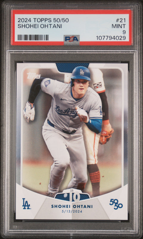 2024 Topps 50/50 Shohei Ohtani #21 Shohei Ohtani PSA 9