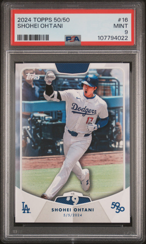 2024 Topps 50/50 Shohei Ohtani #16 Shohei Ohtani PSA 9