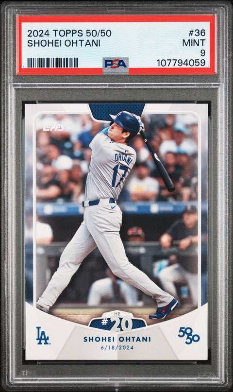 2024 Topps 50/50 Shohei Ohtani #36 Shohei Ohtani PSA 9