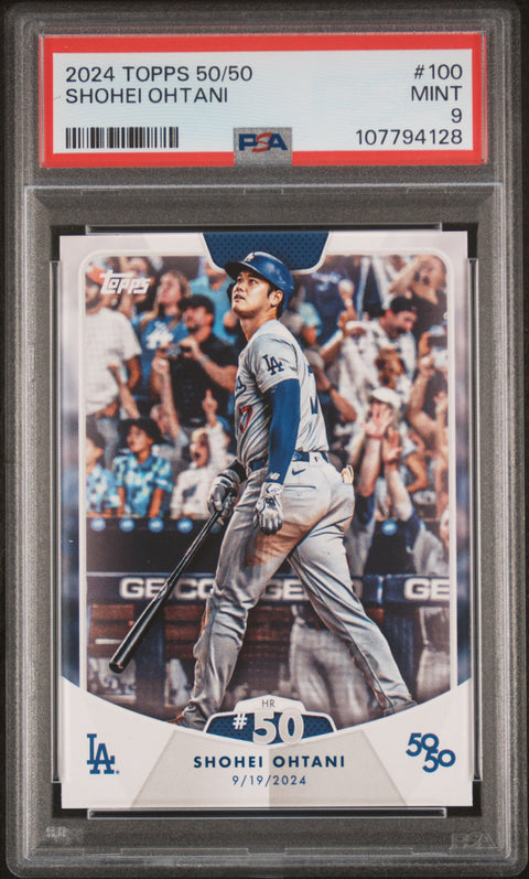 2024 Topps 50/50 Shohei Ohtani #100 Shohei Ohtani PSA 9