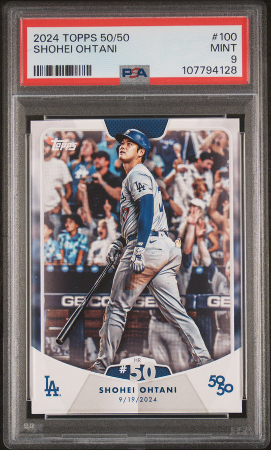 2024 Topps 50/50 Shohei Ohtani #100 Shohei Ohtani PSA 9