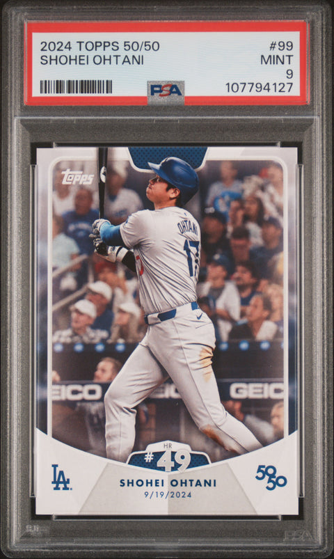 2024 Topps 50/50 Shohei Ohtani #99 Shohei Ohtani PSA 9