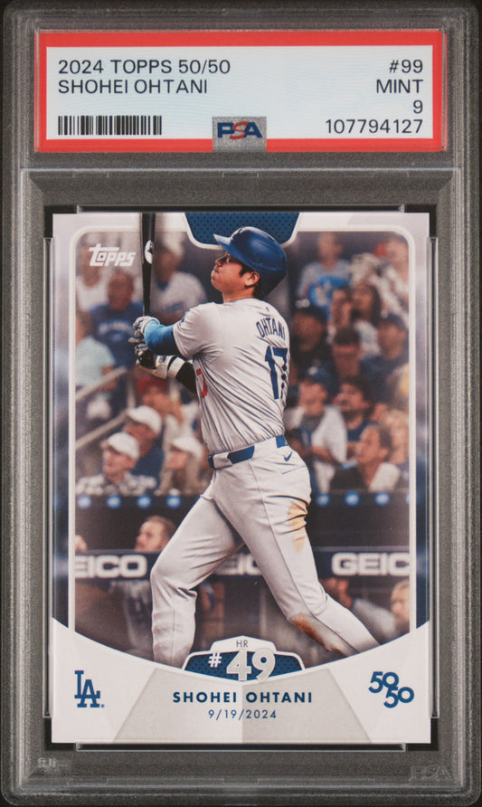 2024 Topps 50/50 Shohei Ohtani #99 Shohei Ohtani PSA 9