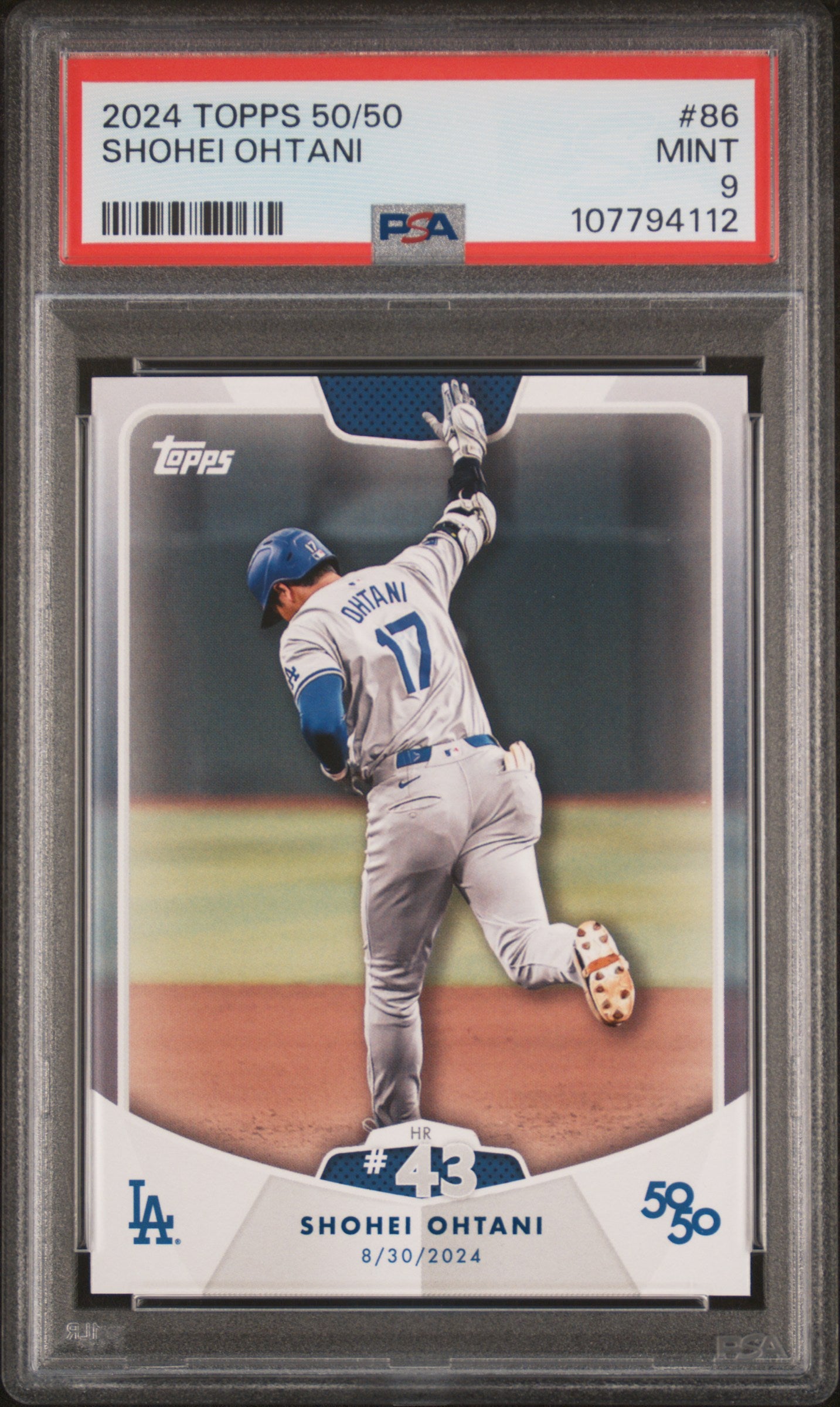 2024 Topps 50/50 Shohei Ohtani #86 Shohei Ohtani PSA 9