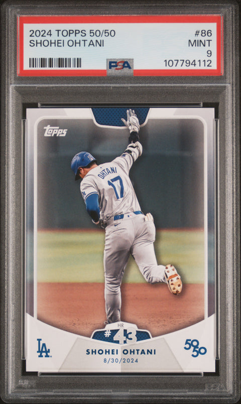 2024 Topps 50/50 Shohei Ohtani #86 Shohei Ohtani PSA 9