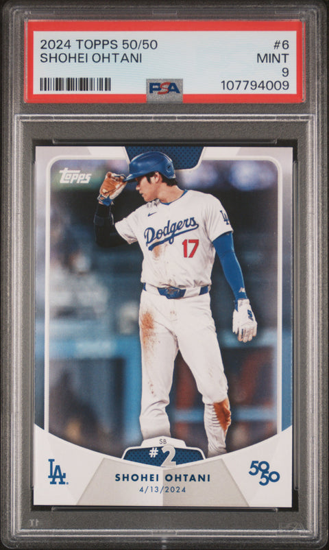 2024 Topps 50/50 Shohei Ohtani #6 Shohei Ohtani PSA 9