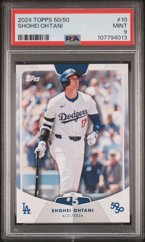 2024 Topps 50/50 Shohei Ohtani #10 Shohei Ohtani PSA 9