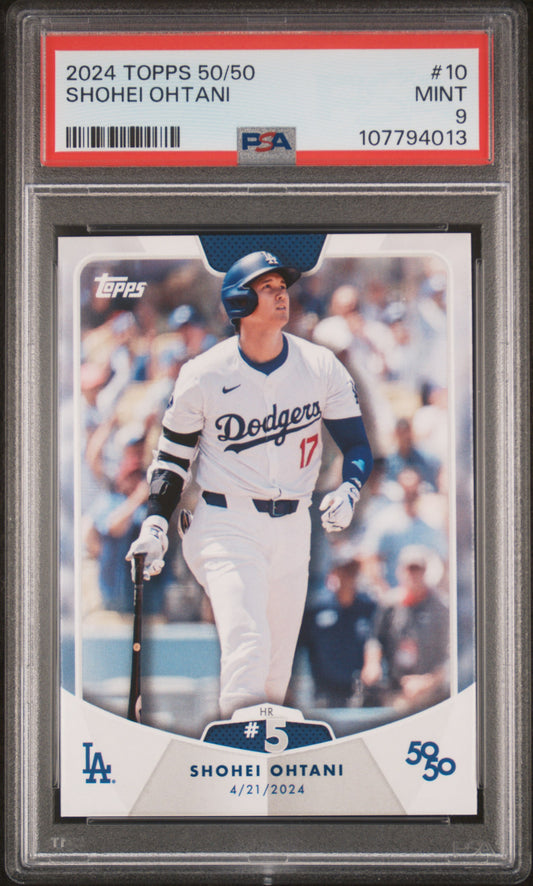 2024 Topps 50/50 Shohei Ohtani #10 Shohei Ohtani PSA 9