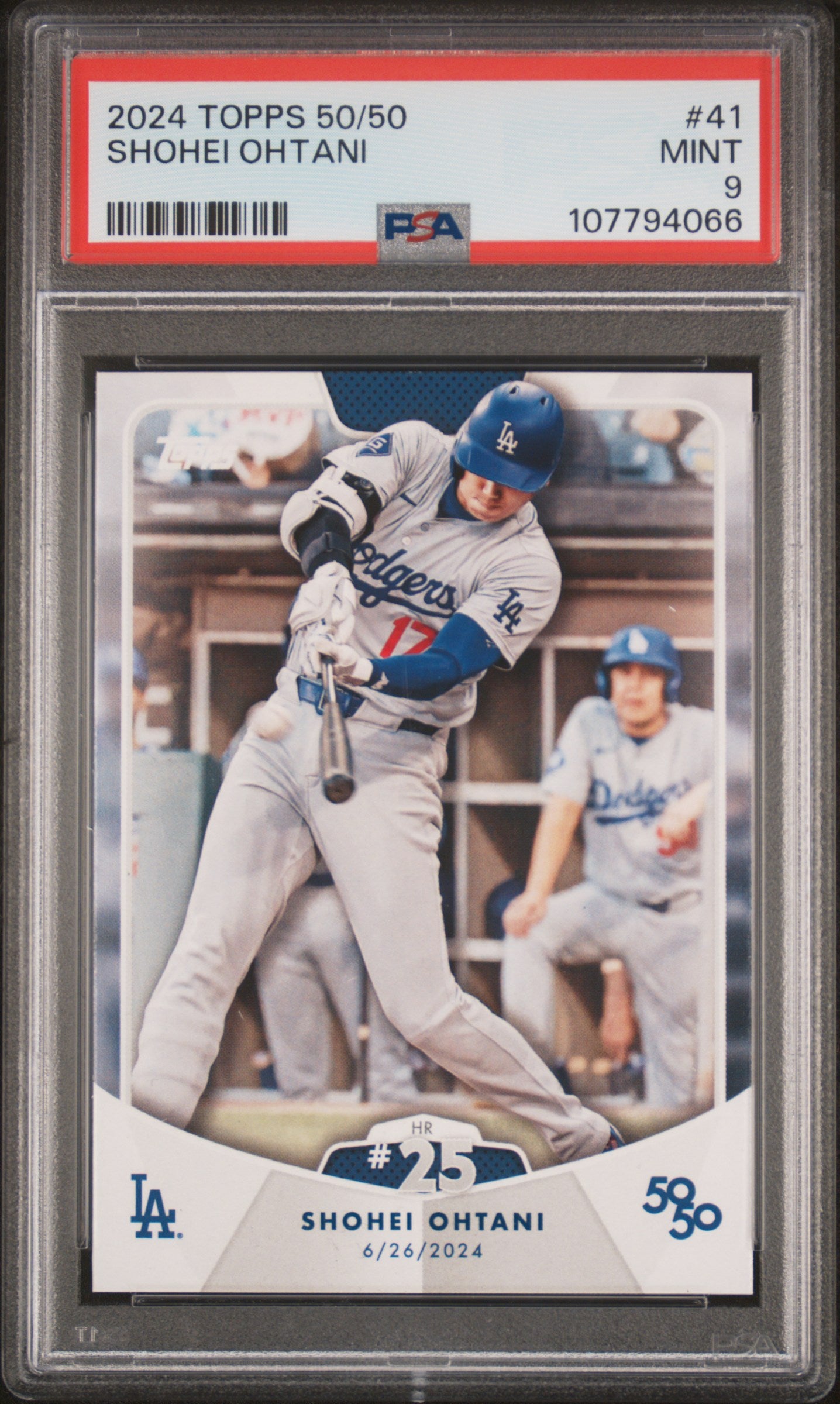 2024 Topps 50/50 Shohei Ohtani #41 Shohei Ohtani PSA 9