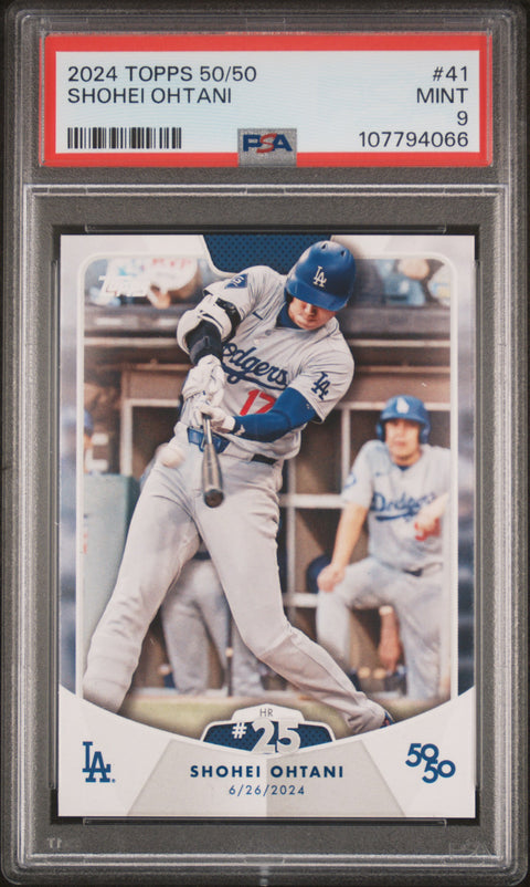 2024 Topps 50/50 Shohei Ohtani #41 Shohei Ohtani PSA 9