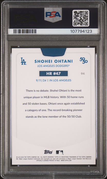 2024 Topps 50/50 Shohei Ohtani #94 Shohei Ohtani PSA 9