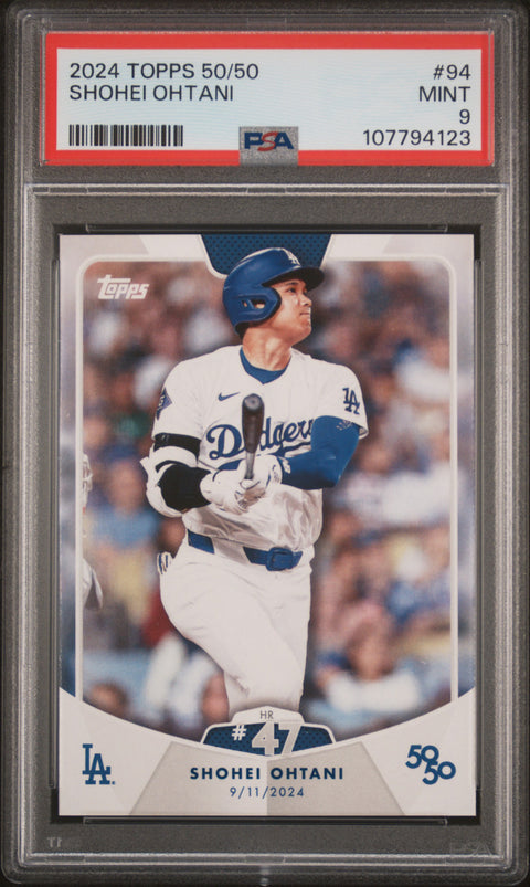 2024 Topps 50/50 Shohei Ohtani #94 Shohei Ohtani PSA 9