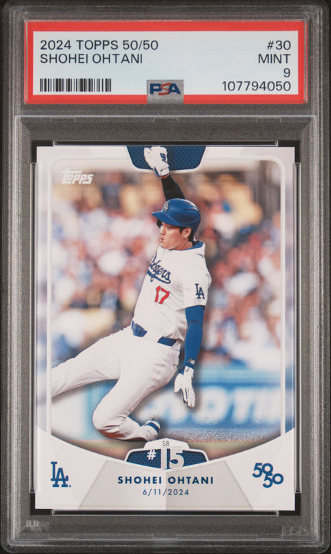 2024 Topps 50/50 Shohei Ohtani #30 Shohei Ohtani PSA 9