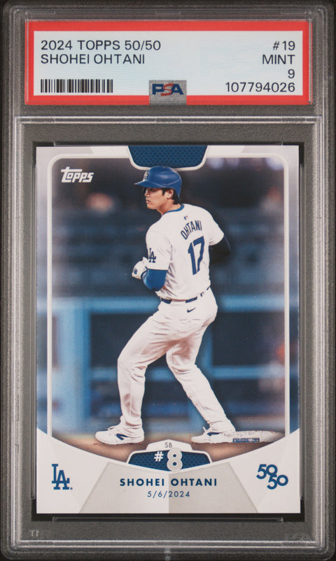 2024 Topps 50/50 Shohei Ohtani #19 Shohei Ohtani PSA 9
