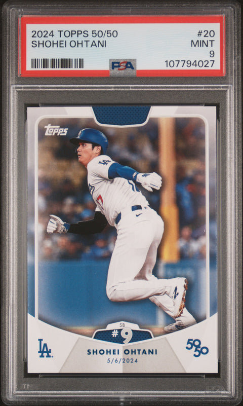 2024 Topps 50/50 Shohei Ohtani #20 Shohei Ohtani PSA 9