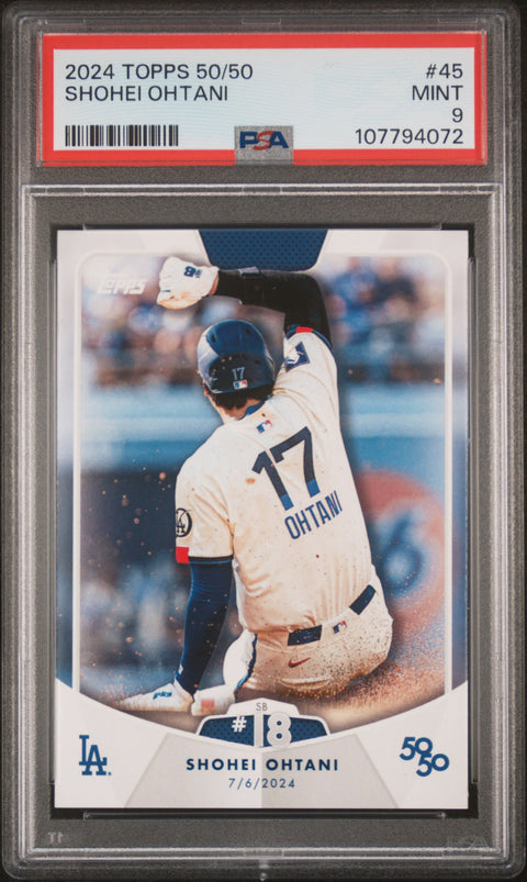 2024 Topps 50/50 Shohei Ohtani #45 Shohei Ohtani PSA 9