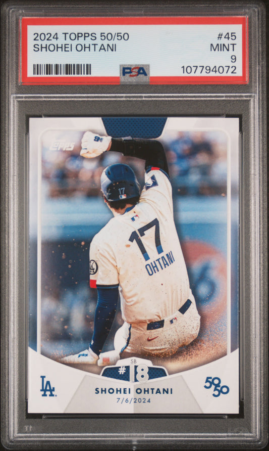 2024 Topps 50/50 Shohei Ohtani #45 Shohei Ohtani PSA 9