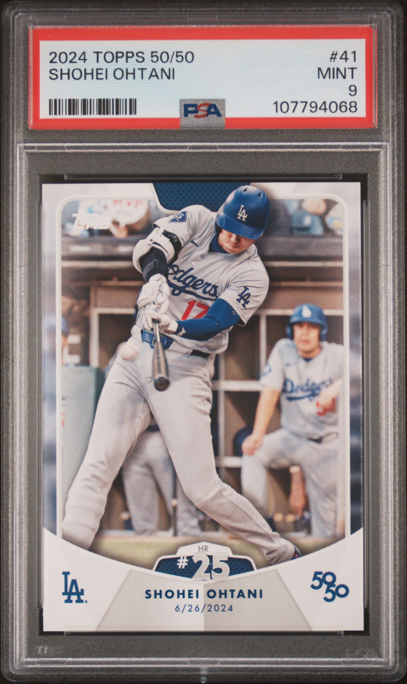 2024 Topps 50/50 Shohei Ohtani #41 Shohei Ohtani PSA 9