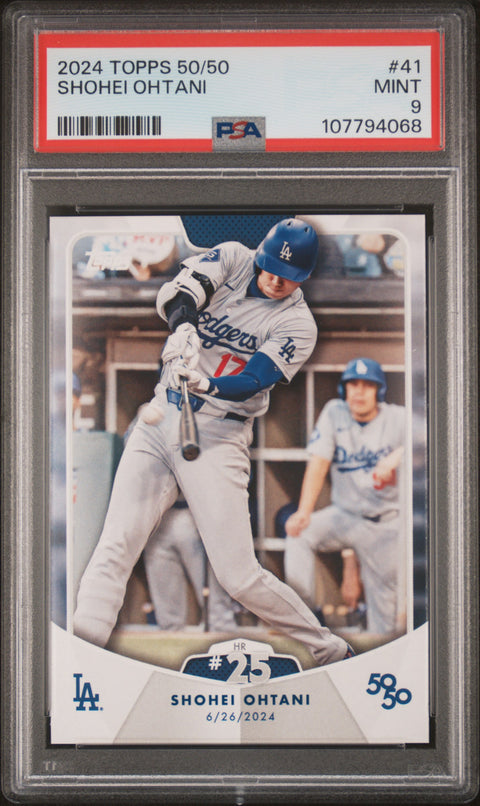 2024 Topps 50/50 Shohei Ohtani #41 Shohei Ohtani PSA 9