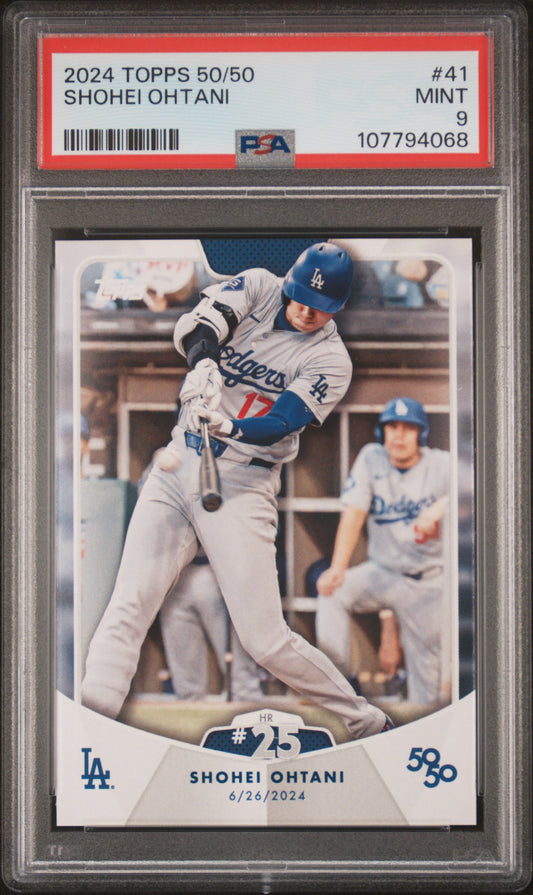 2024 Topps 50/50 Shohei Ohtani #41 Shohei Ohtani PSA 9