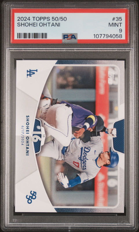 2024 Topps 50/50 Shohei Ohtani #35 Shohei Ohtani PSA 9