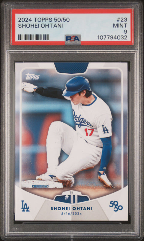 2024 Topps 50/50 Shohei Ohtani #23 Shohei Ohtani PSA 9