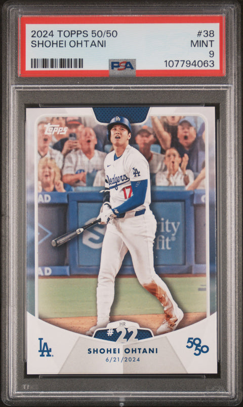 2024 Topps 50/50 Shohei Ohtani #38 Shohei Ohtani PSA 9