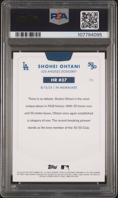 2024 Topps 50/50 Shohei Ohtani #70 Shohei Ohtani PSA 9