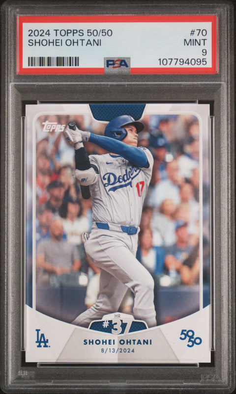 2024 Topps 50/50 Shohei Ohtani #70 Shohei Ohtani PSA 9
