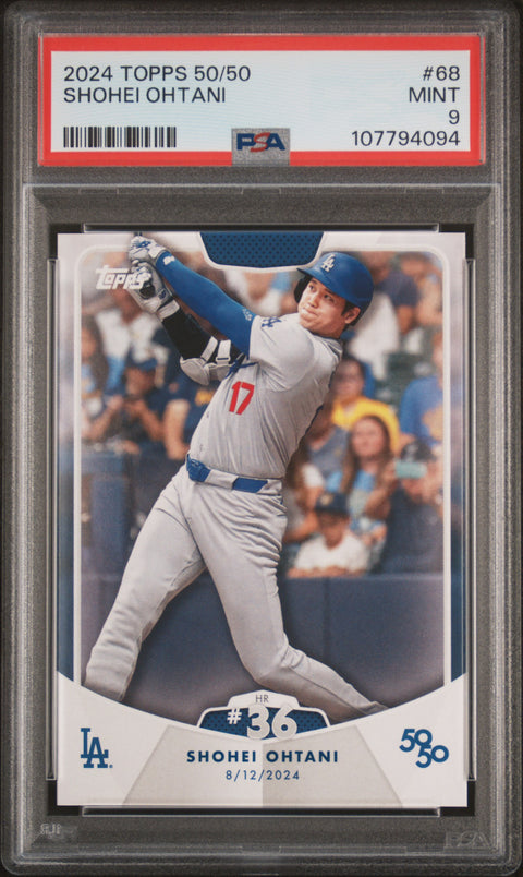 2024 Topps 50/50 Shohei Ohtani #68 Shohei Ohtani PSA 9
