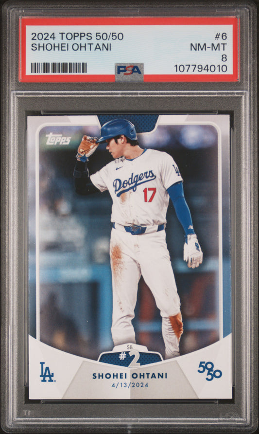 2024 Topps 50/50 Shohei Ohtani #6 Shohei Ohtani PSA 8