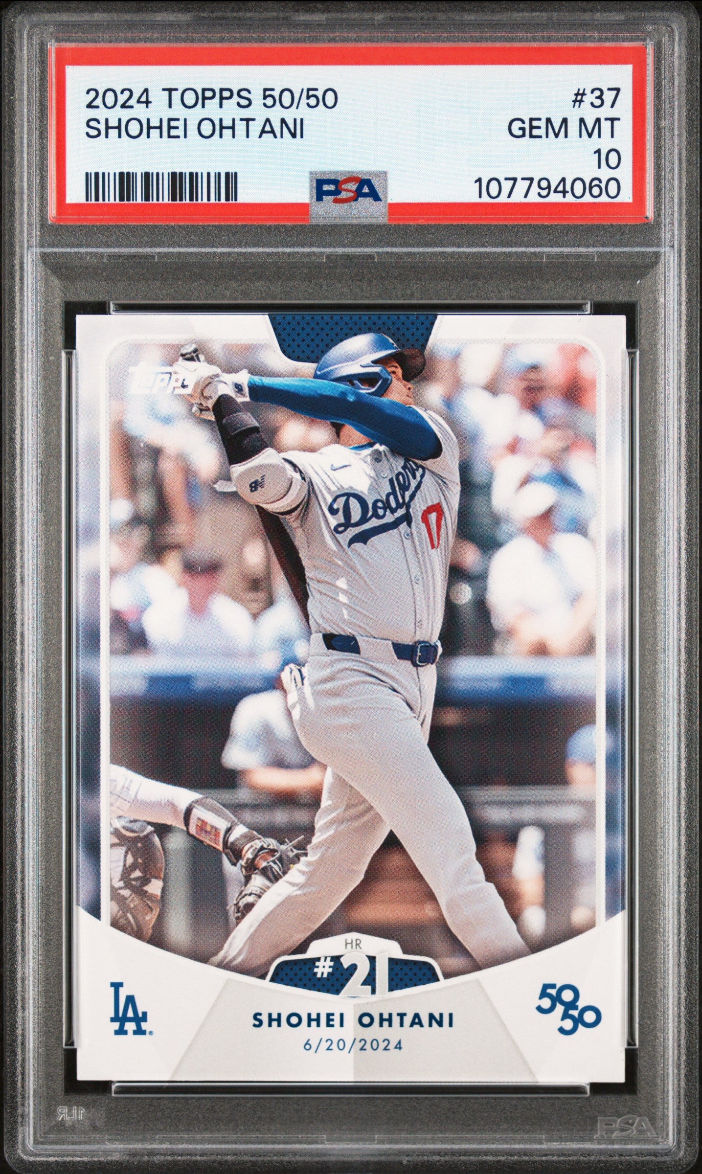 2024 Topps 50/50 Shohei Ohtani #37 Shohei Ohtani PSA 10