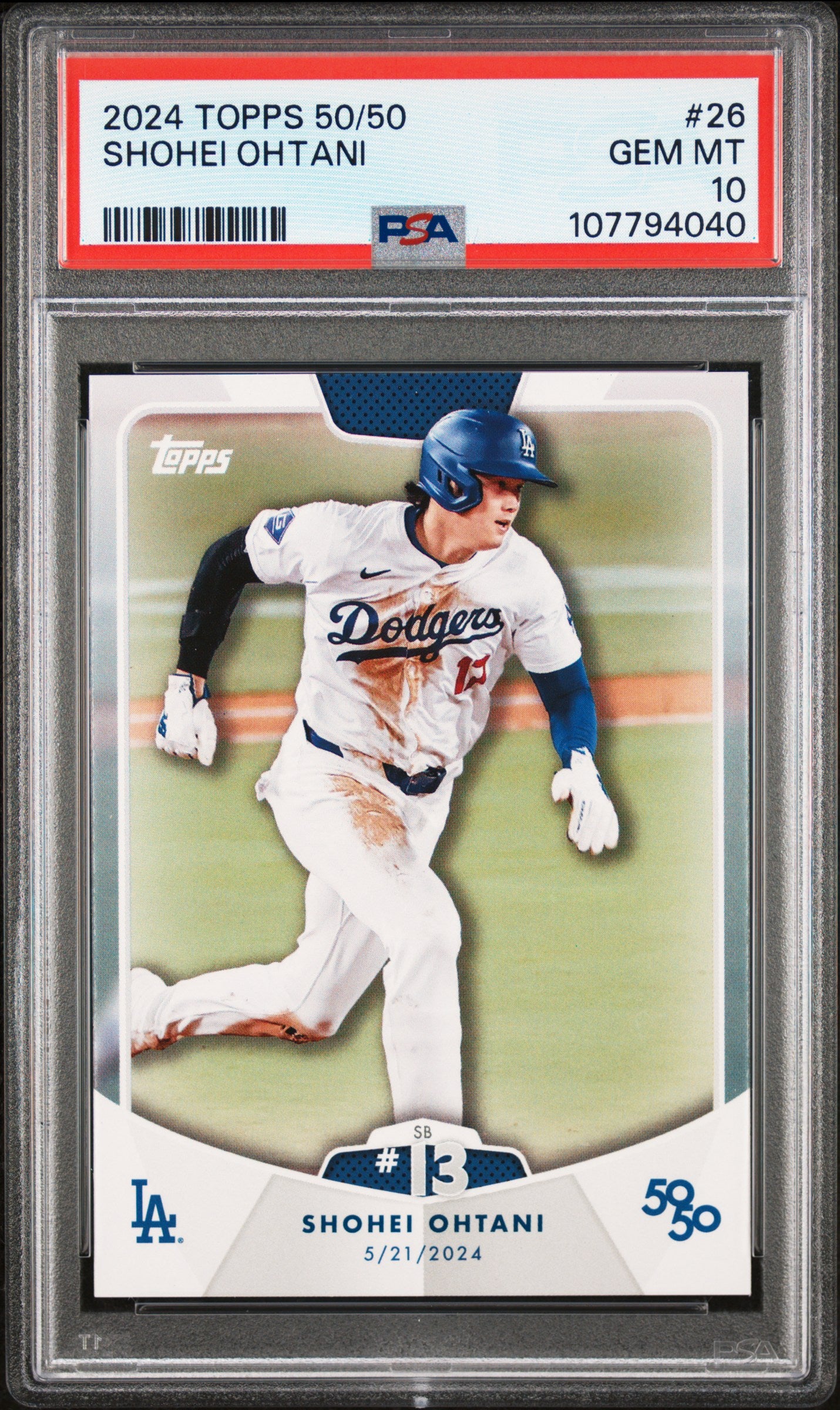 2024 Topps 50/50 Shohei Ohtani #26 Shohei Ohtani PSA 10