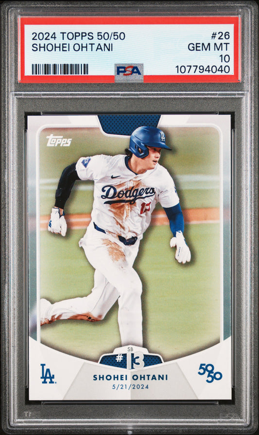 2024 Topps 50/50 Shohei Ohtani #26 Shohei Ohtani PSA 10