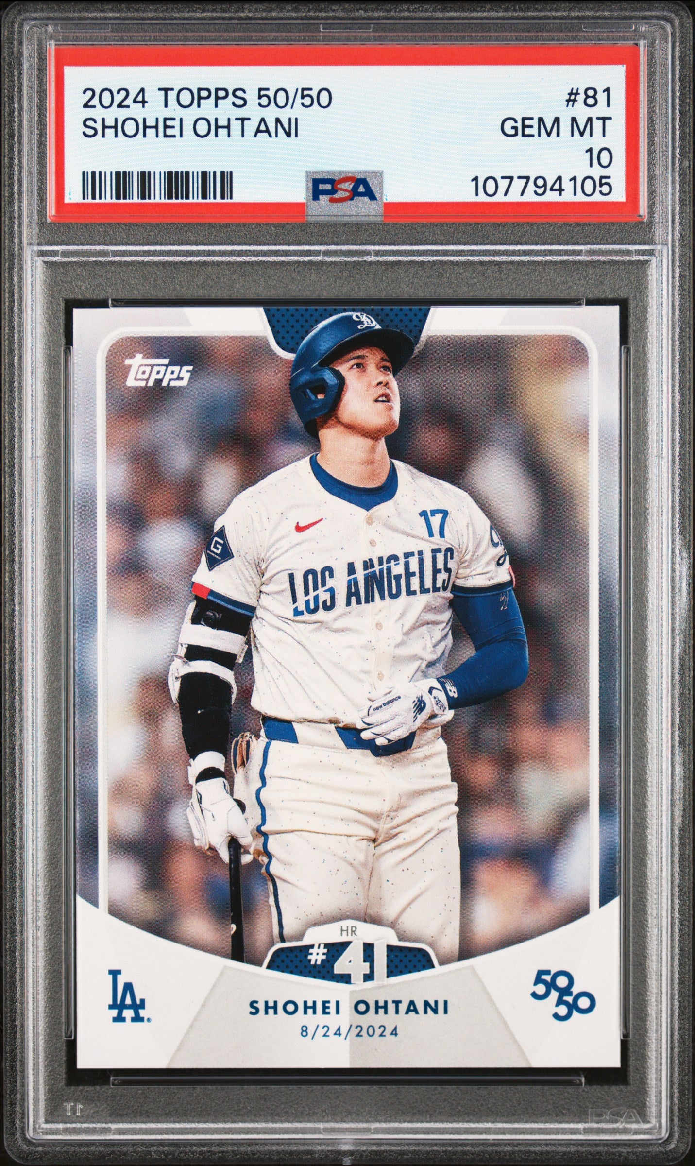 2024 Topps 50/50 Shohei Ohtani #81 Shohei Ohtani PSA 10