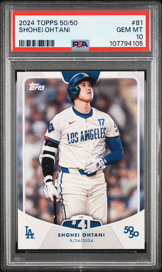 2024 Topps 50/50 Shohei Ohtani #81 Shohei Ohtani PSA 10