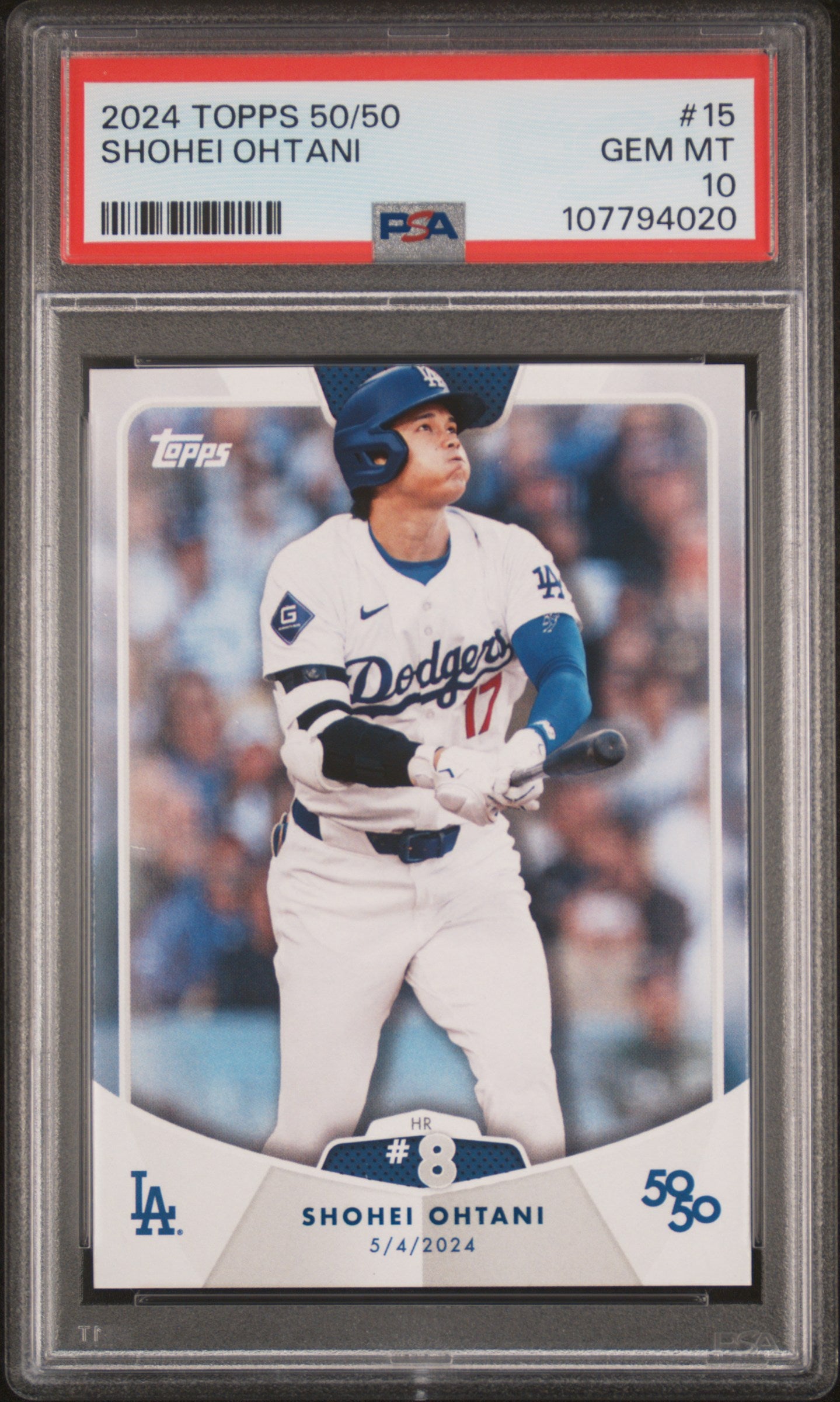 2024 Topps 50/50 Shohei Ohtani #15 Shohei Ohtani PSA 10