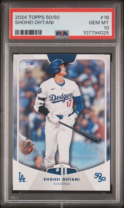 2024 Topps 50/50 Shohei Ohtani #18 Shohei Ohtani PSA 10