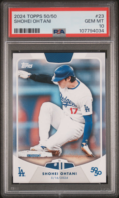 2024 Topps 50/50 Shohei Ohtani #23 Shohei Ohtani PSA 10