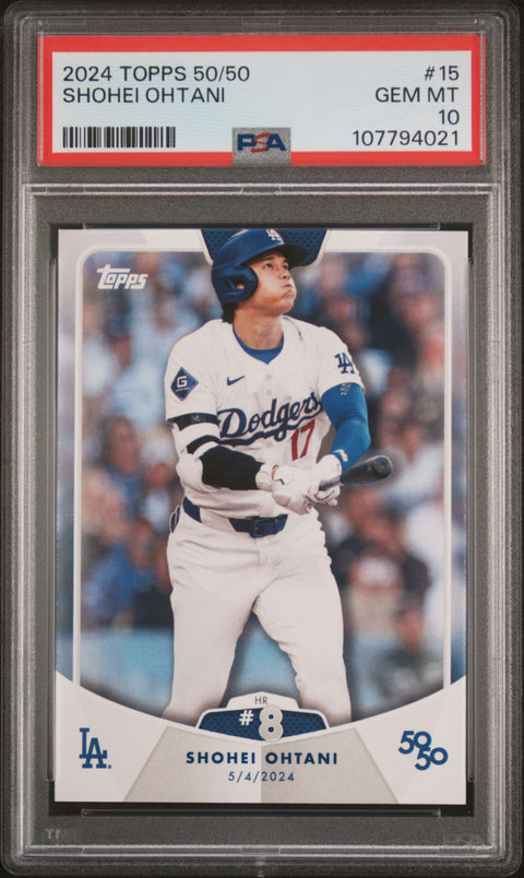 2024 Topps 50/50 Shohei Ohtani #15 Shohei Ohtani PSA 10