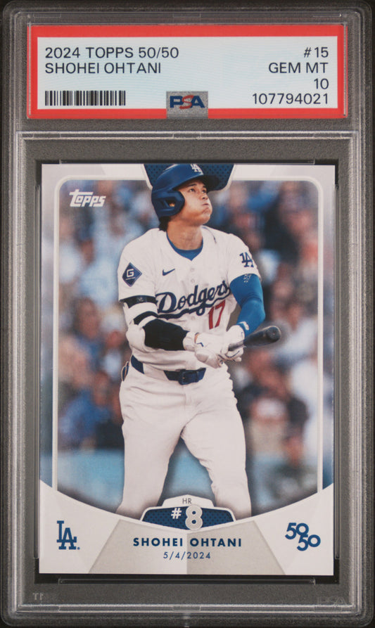 2024 Topps 50/50 Shohei Ohtani #15 Shohei Ohtani PSA 10