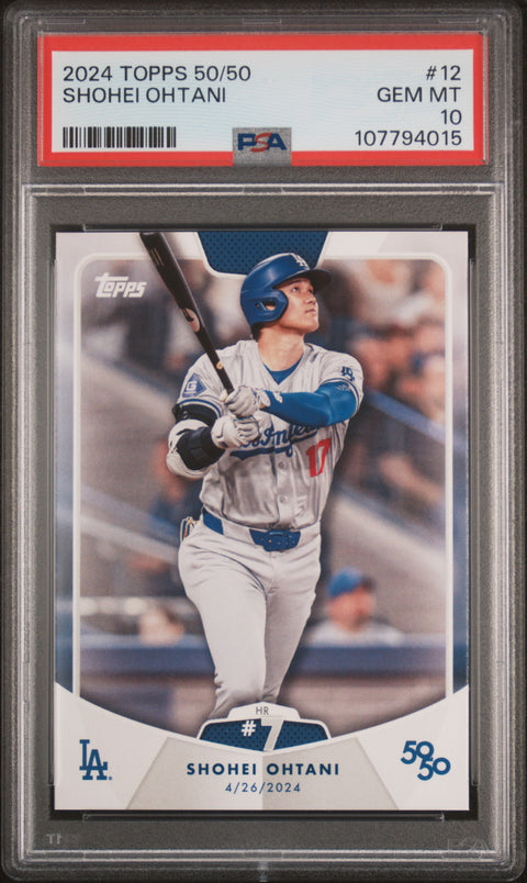 2024 Topps 50/50 Shohei Ohtani #12 Shohei Ohtani PSA 10