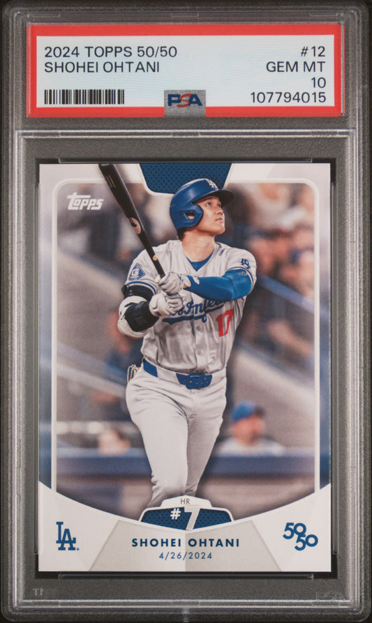 2024 Topps 50/50 Shohei Ohtani #12 Shohei Ohtani PSA 10