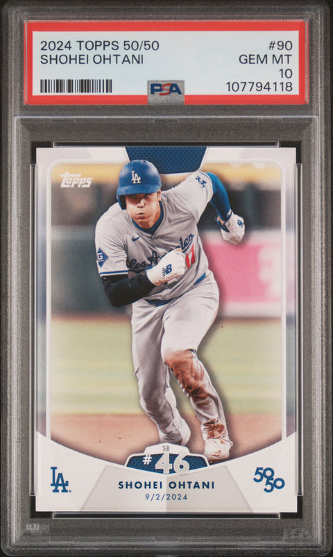 2024 Topps 50/50 Shohei Ohtani #90 Shohei Ohtani PSA 10