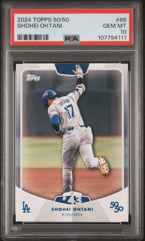 2024 Topps 50/50 Shohei Ohtani #86 Shohei Ohtani PSA 10