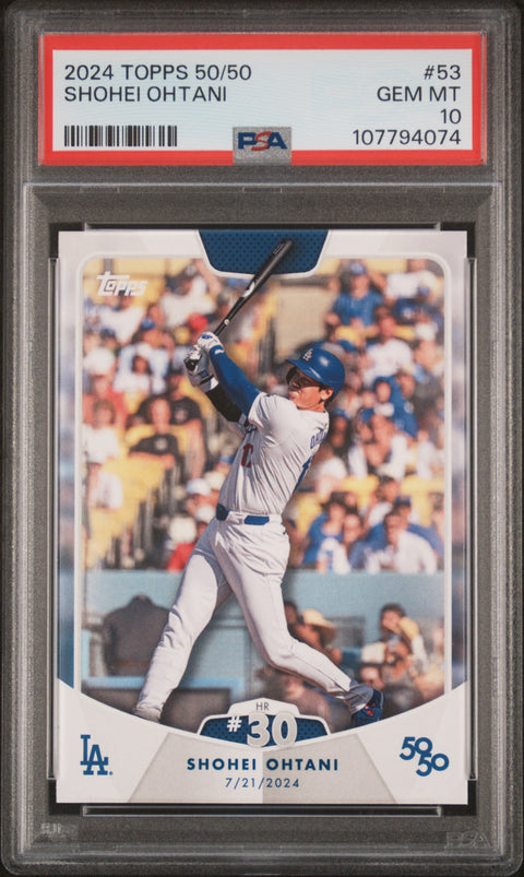 2024 Topps 50/50 Shohei Ohtani #53 Shohei Ohtani PSA 10